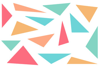 Colorful Triangle Pattern &mdash; Abstract Geometric Scatter Design for Creative Backgrounds, UI Textures, and Modern Art Assets