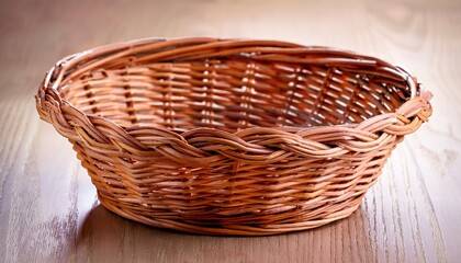 Obraz premium Empty Wicker Basket