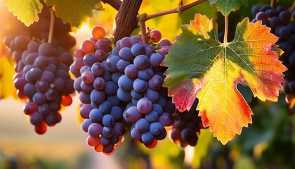 Blaufrankisch Grapes Ripening On Vine It Is Known Also As Lemberger Or Franconia