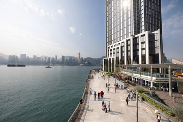 amazing hong kong skyline from a high vantage point