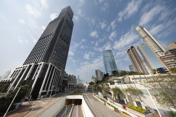 amazing hong kong skyline from a high vantage point