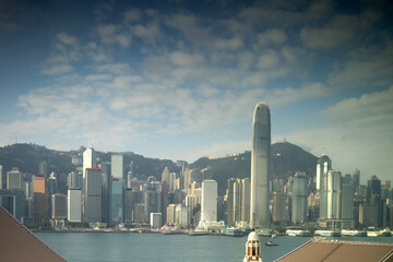 amazing hong kong skyline from a high vantage point