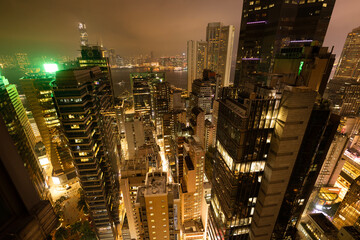 amazing hong kong skyline from a high vantage point