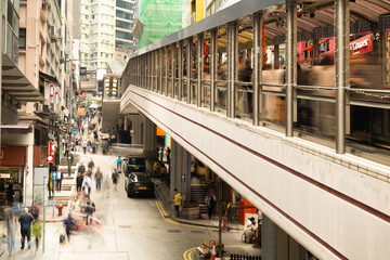 amazing hong kong skyline from a high vantage point