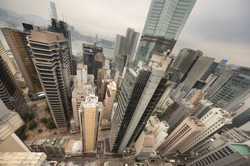 amazing hong kong skyline from a high vantage point