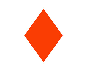 Rhombus Geometric Shape Symbol Orange Element Vector Graphic Design Illustration