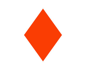 Rhombus Geometric Shape Symbol Orange Element Vector Graphic Design Illustration