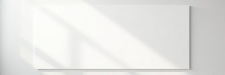 Large blank whiteboard against pure white backdrop, note, clean