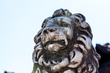 lion head statue
