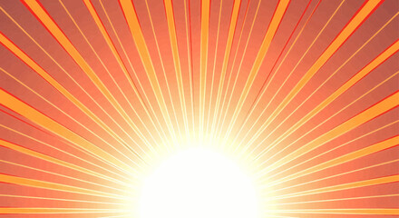 Fototapeta premium Retro sunburst background with vintage style abstract rays. Shining radial lines for a celebration design poster