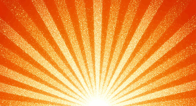 Retro sunburst background, abstract rays, vintage style shining radial lines. Vector for celebration poster