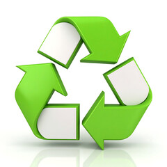Obraz premium 3D modern recycle symbol 
