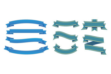 Ribbon banner set. Ribbons collection. ribbons. Vector ribbon. Vintage ribbons