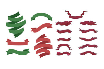 Ribbon banner set. Ribbons collection. ribbons. Vector ribbon. Vintage ribbons