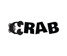 Letter Crab logo icon design illustration