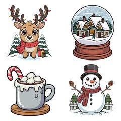 Winter Vibes Christmas Clipart