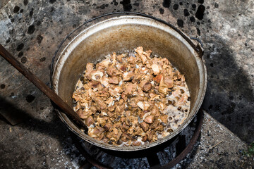 close up of a bowl of brown sugar