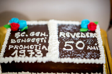 birthday cake with candles