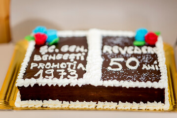 cake with chocolate