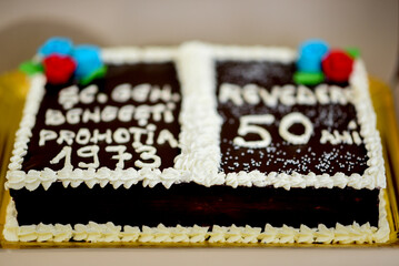 birthday cake with candles
