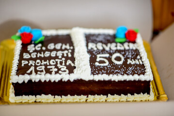 cake with chocolate