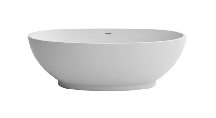 Isolated modern freestanding bathtub with seamless design for bathroom fitting design