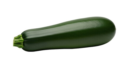 Isolated Zucchini, Fresh Green Vegetable, Summer Squash for cooking, healthy and nutritious
