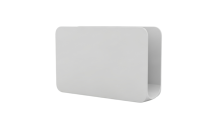 Isolated modern letter holder office stationery for desk in gray plastic color