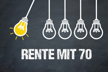 Fototapeta premium Rente mit 70 