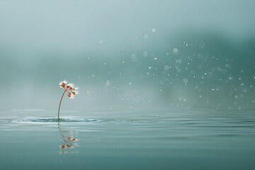 flower and water