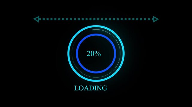 Colorful circle loading bar animation video black background . Loading icon animation.loading progress bar loading animation for website ... See More