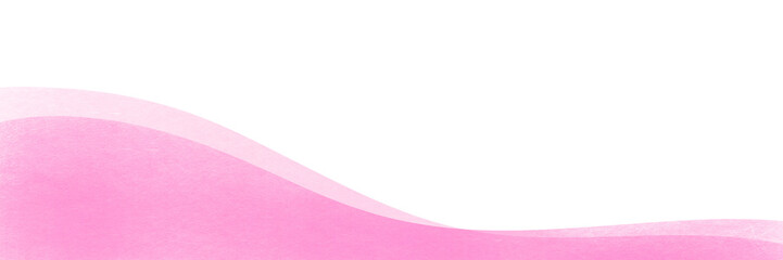 かわいいピンク色の水彩で描かれた和風な波の背景