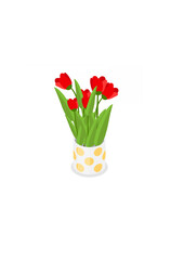 3D Isometric Flat Vector Set of Flower Bouquets. Item.ai