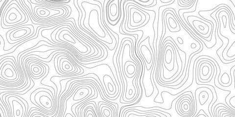 Topographic map background geographic line map with elevation assignments. Modern design with White background with topographic wavy pattern design.paper texture Imitation of a geographical map shades