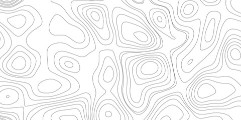 Topographic map background geographic line map with elevation assignments. Modern design with White background with topographic wavy pattern design.paper texture Imitation of a geographical map shades