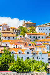 Colorful traditional houses on hills in the town of Bakar, Kvarner Bay, Adriatic sea, Croatia