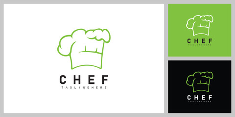 Chef Hat Symbol – Culinary, Food and Restaurant Logo Design Vector
