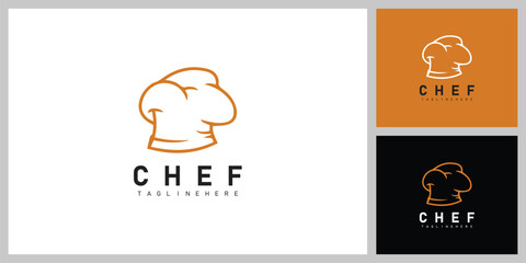 Chef Hat Symbol – Culinary, Food and Restaurant Logo Design Vector
