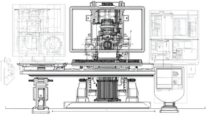 Precise Technical Drawing Process Using Computer-Aided Design Software