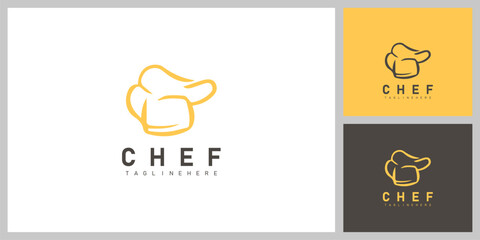 Chef Hat Symbol – Culinary, Food and Restaurant Logo Design Vector
