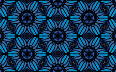 Seamless ethnic traditional pattern with colorful flower design, Illustrations for printing design.