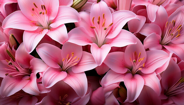 Background Of Pink Lillies High Quality Picture