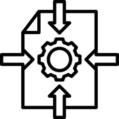 Project Alignment line icon