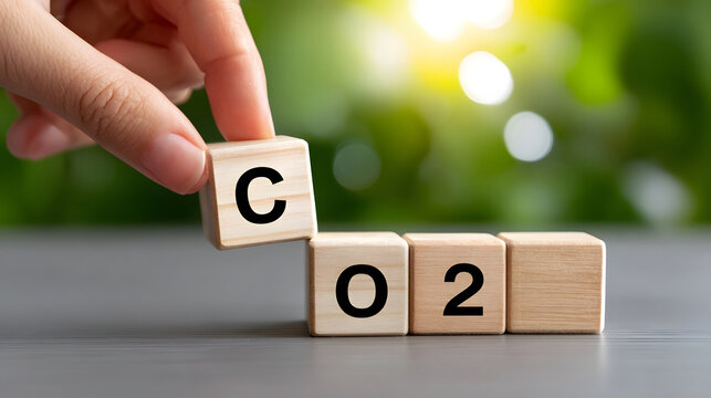 Close-up of a hand arranging wooden blocks to form the date 2022 on a minimalist desk or workspace