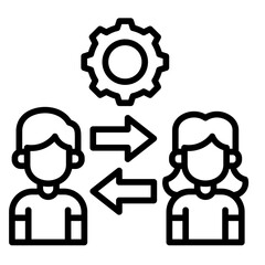 Team Collaboration  Icon Set Multiple Style Collection
