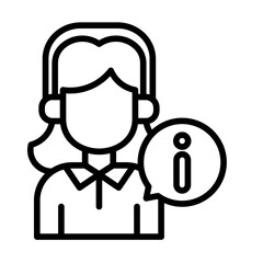 Customer Support Information  Icon Set Multiple Style Collection