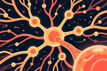 abstract background with cells