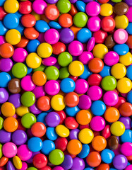 A bright color candies