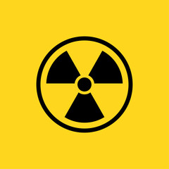 Fototapeta premium Caution x-ray radiation sign information symbol vector template