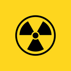 Caution x-ray radiation sign information symbol vector template